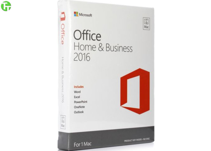 microsoft (office home and business 2016 for mac) key card